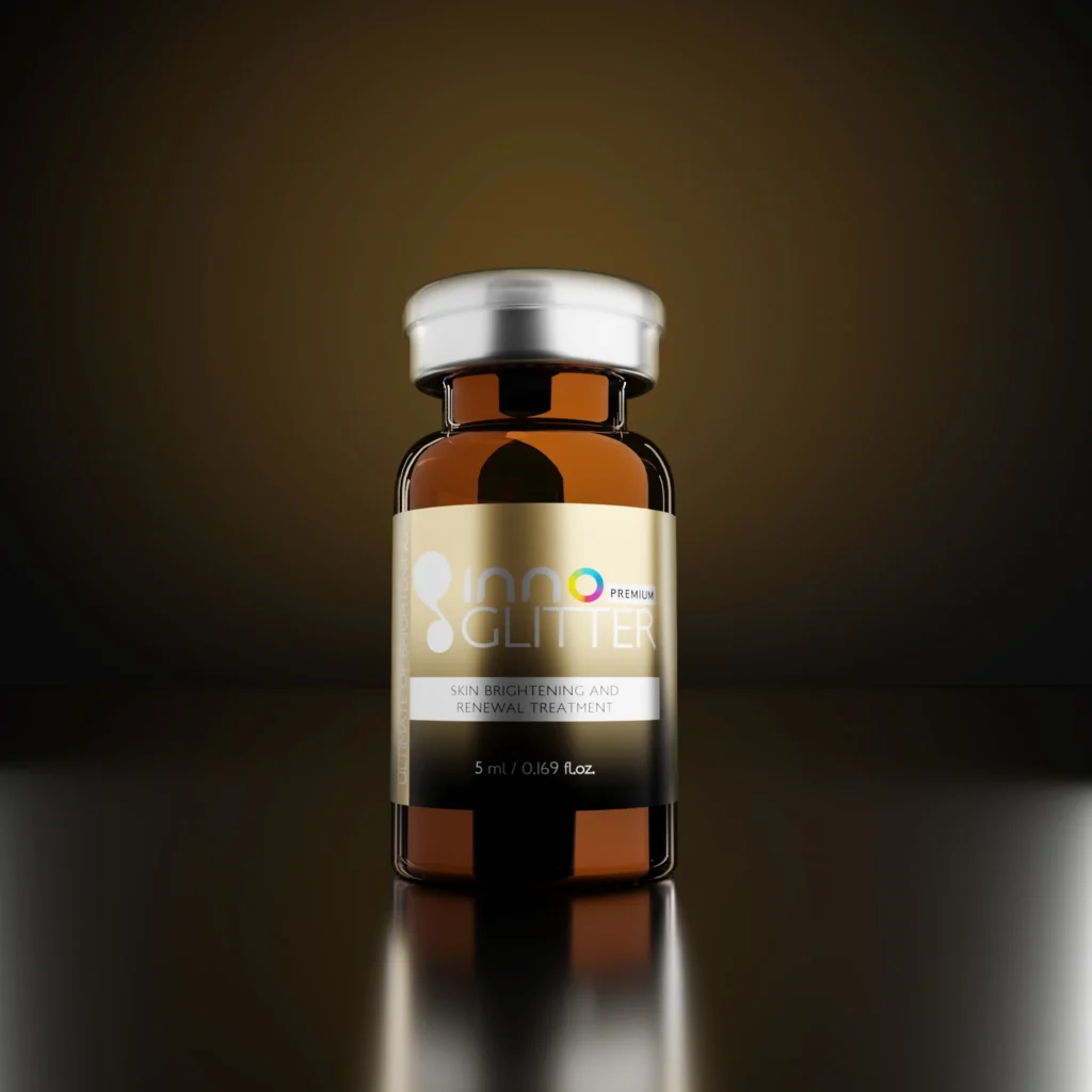 INNOGLITTER PREMIUM นวัตกรรม ฟื้นฟูเซลล์ผิวสวยสว่างกระจ่างใส ด้วยสูตรพรีเมียมขั้นสุด ด้วยพลังกำจัดเม็ดสี 5 มิติ